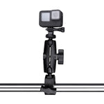 Supporto base pinza per action camera con rotazione 360°