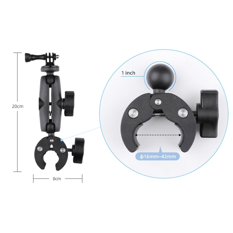Supporto base con morsetto regolabile e rotazione 360°
