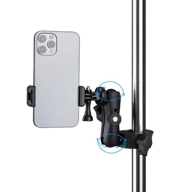 Supporto base con morsetto regolabile e rotazione 360°
