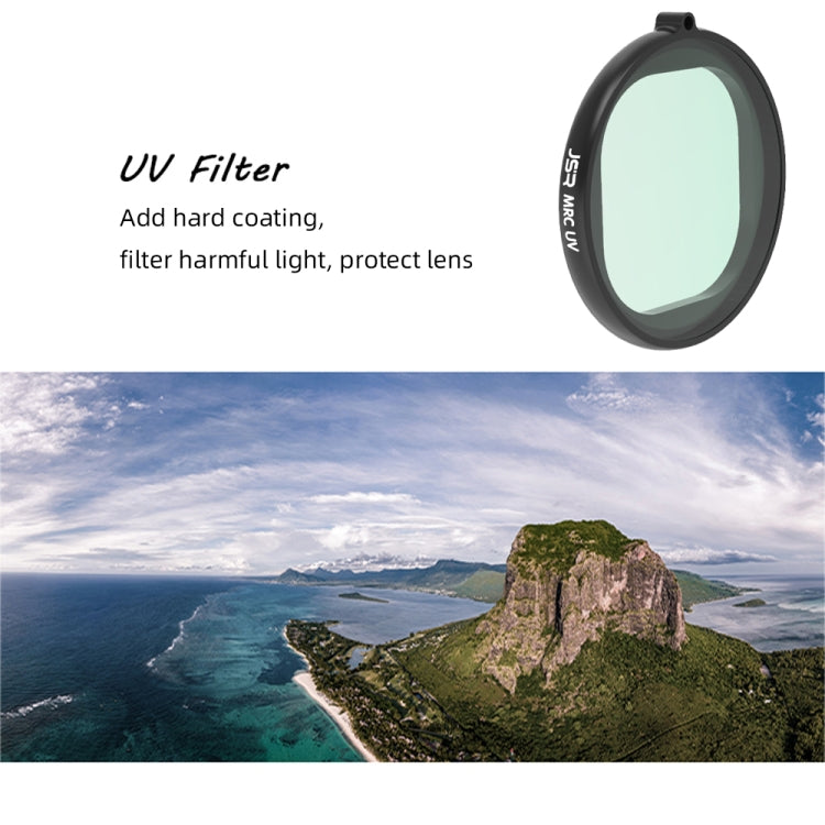 Filtro UV per obiettivo GoPro HERO8 con alloggiamento nero