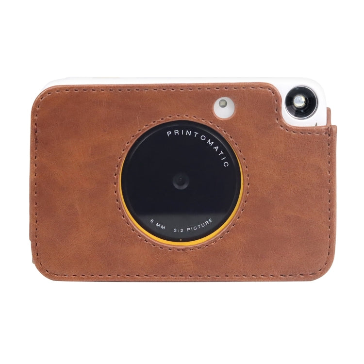 Per Kodak PRINTOMATIC Custodia in pelle PU per fotocamera full body con cinturino, For Kodak PRINTOMATIC