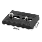 Piastra a sgancio rapido in metallo BEXIN S60PL per gimbal Sachtler, S60PL