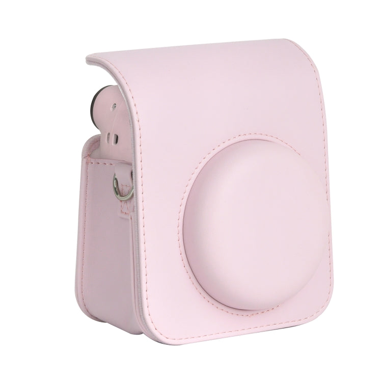 Per FUJIFILM instax mini 12 Borsa per fotocamera con custodia in pelle per tutto il corpo con cinturino