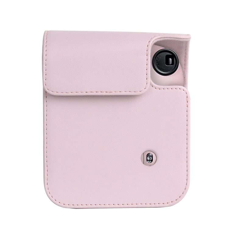 Per FUJIFILM instax mini 12 Borsa per fotocamera con custodia in pelle per tutto il corpo con cinturino
