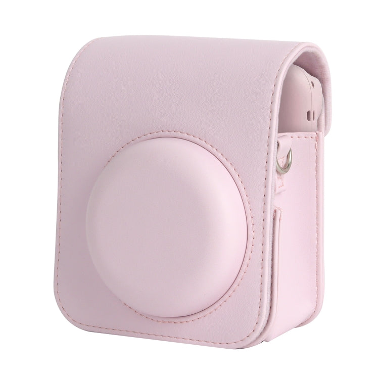 Per FUJIFILM instax mini 12 Borsa per fotocamera con custodia in pelle per tutto il corpo con cinturino