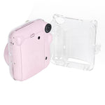 Per FUJIFILM Instax mini 12 Borsa per fotocamera con custodia rigida in cristallo con tracolla, For FUJIFILM Instax mini 12