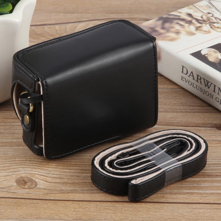 Per Sony ZV-1F Vlog Camera Borsa per fotocamera in pelle per tutto il corpo con cinturino, For Sony ZV-1F