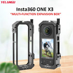 Custodia con gabbia metallica per Insta360 X3 LW-ONE X3