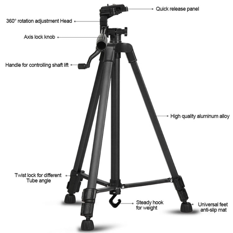 3366 Qualità 1.7m Telefono portatile Live Selfie Treppiede DV SLR Supporto per fotocamera, 3366 Quality 1.7m
