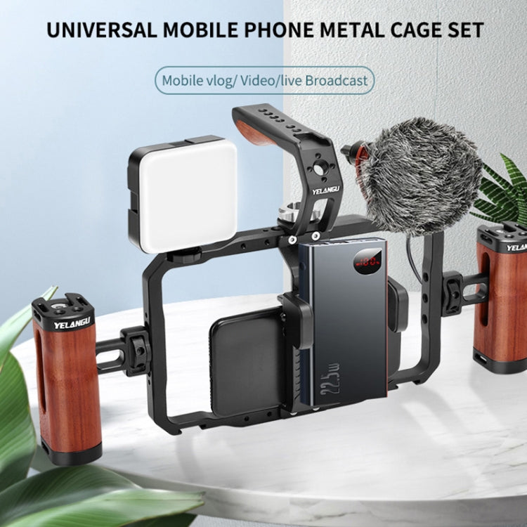 YELANGU LW101Vlogging Live Broadcast Smartphone Video Rig gestisce i kit di stabilizzatori, LW101