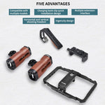 YELANGU LW101Vlogging Live Broadcast Smartphone Video Rig gestisce i kit di stabilizzatori, LW101