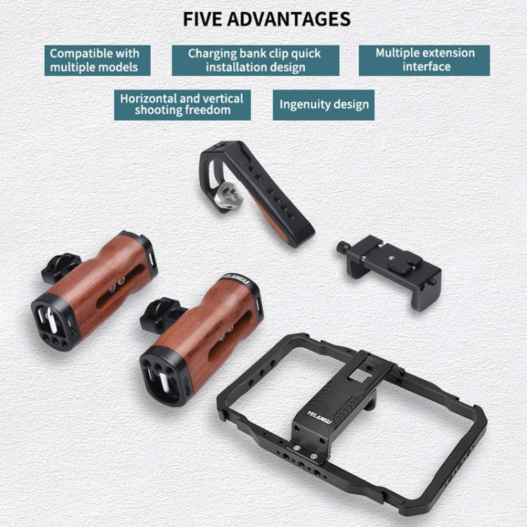 YELANGU LW101Vlogging Live Broadcast Smartphone Video Rig gestisce i kit di stabilizzatori, LW101