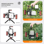 YELANGU LW101Vlogging Live Broadcast Smartphone Video Rig gestisce i kit di stabilizzatori, LW101