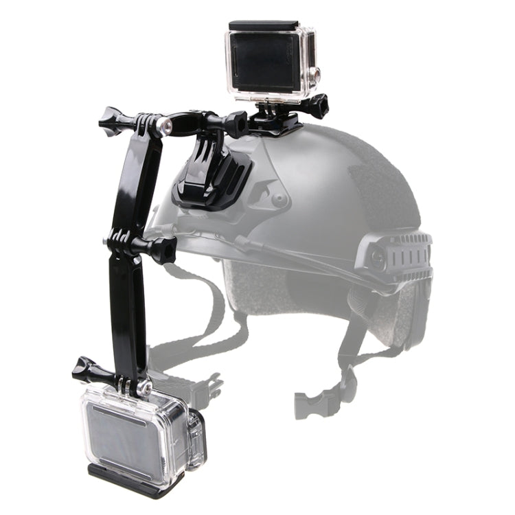 Set montaggio frontale casco per action cam compatibili