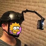 Set montaggio frontale casco per action cam compatibili