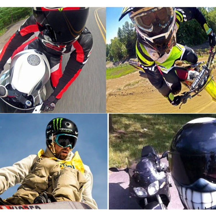 Set montaggio frontale casco per action cam compatibili
