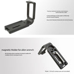 FITTEST FLN-D850 Supporto base per staffa per piastra a sgancio rapido per ripresa verticale per Nikon D850, Nikon D850