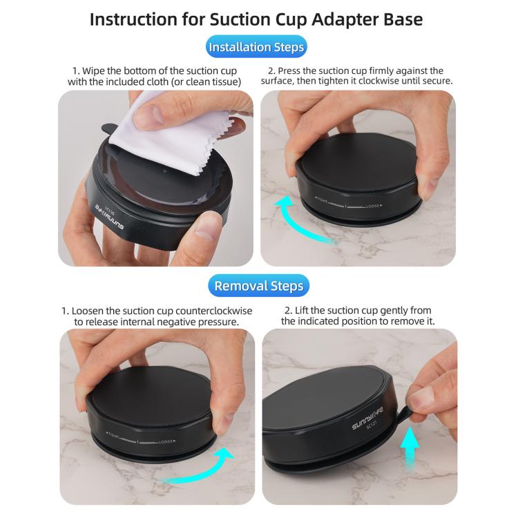 Base adattatore a ventosa Sunnylife per action camera