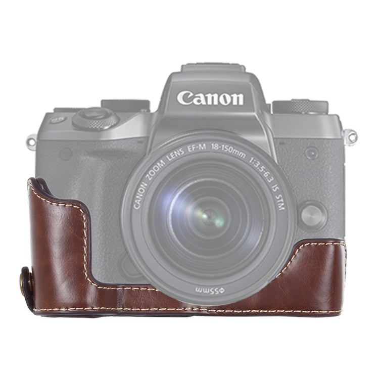 Mezza custodia in pelle PU per Canon EOS M5