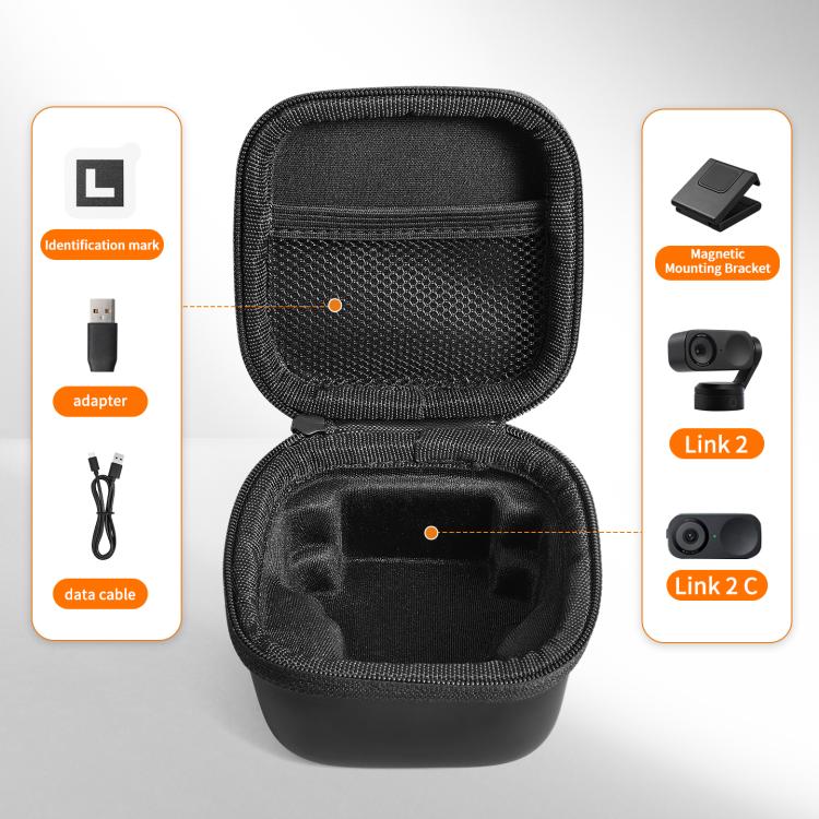 Custodia portatile in PU per Insta360 Link 2 / 2C / 2 Pro
