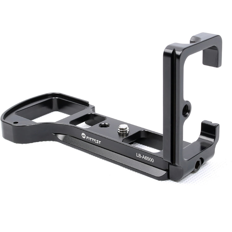 FITTEST LB-A6500 Supporto base per staffa per piastra a sgancio rapido per riprese verticali per Sony ILCE-6500 (A6500) Testa a sfera in metallo per fotocamera
