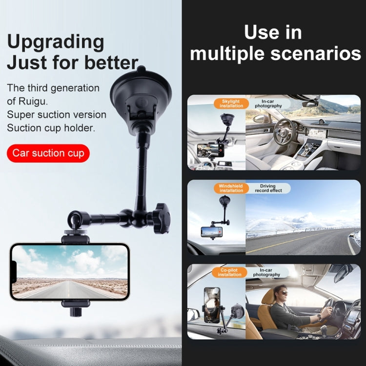 Supporto a ventosa con braccio magico per smartphone
