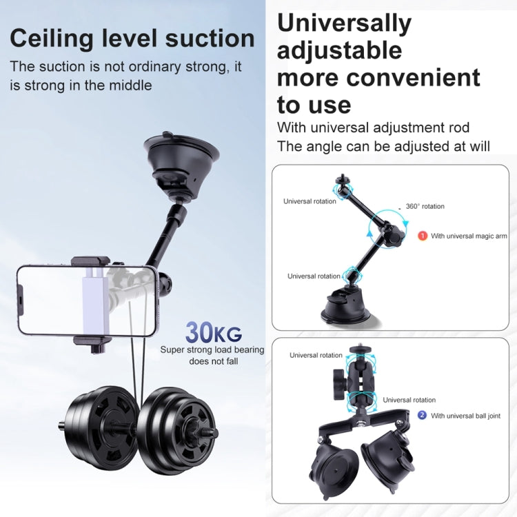 Supporto a ventosa con braccio magico per smartphone
