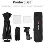 TRIOPO KS55 Diffusore Softbox parabolico Speedlite Flash ottagonale da 55 cm con maniglia per montaggio su staffa, KS55