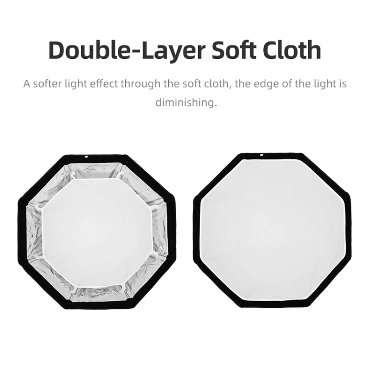 TRIOPO KS55 Diffusore Softbox parabolico Speedlite Flash ottagonale da 55 cm con maniglia per montaggio su staffa, KS55