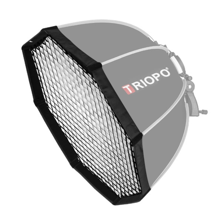 TRIOPO S55 Diametro 55 cm Griglia a nido d'ape Ottagonale Softbox Riflettore Diffusore per Studio Speedlite Flash Softbox, Diameter 55cm