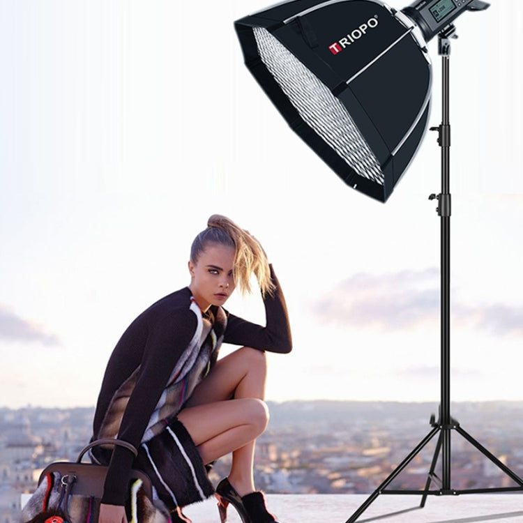 TRIOPO S120 Diametro 120 cm Griglia a nido d'ape Ottagonale Softbox Riflettore Diffusore per Studio Speedlite Flash Softbox, Diameter 120cm