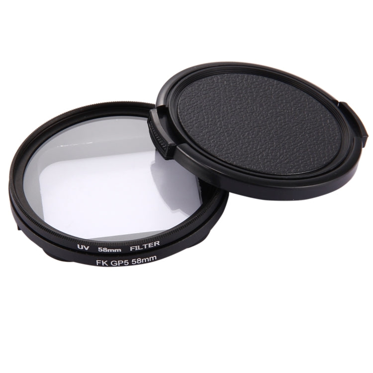 Filtro UV 58mm per GoPro HERO5 Black con cappuccio