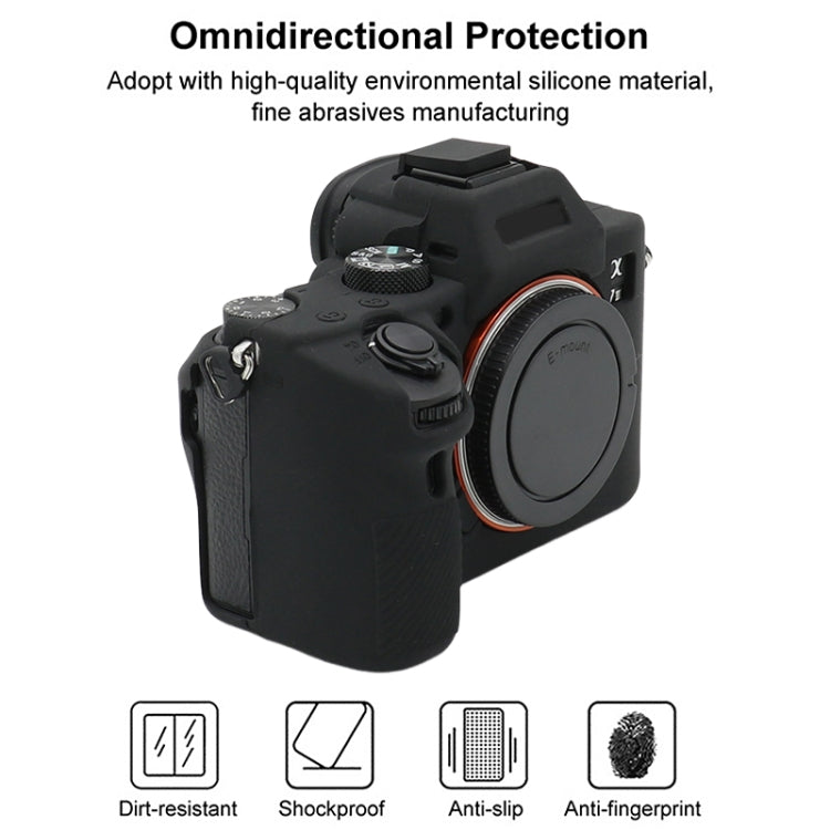 Per Sony A7III / A7S3 / A7RIII / A7SIII Custodia protettiva in morbido silicone, For Sony A7 III / ILCE-7M3 / A7R III