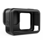 Custodia in silicone nera per GoPro HERO13 Black con cinturino e