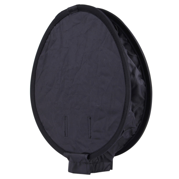 Scatola morbida pieghevole universale da 30 cm, stile rotondo, senza supporto per luce flash (nero + bianco), 30cm Round Style