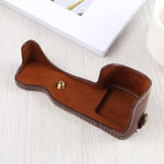 Base mezza custodia per fotocamera in pelle PU con filettatura da 1/4 di pollice per Sony A6400 / ILCE-A6400, For Sony A6400