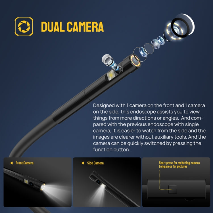 Endoscopio digitale impermeabile IP67 con cavo 2 metri