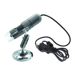 Microscopio digitale USB 1000X con sensore HD 0,3 MP e 8 LED