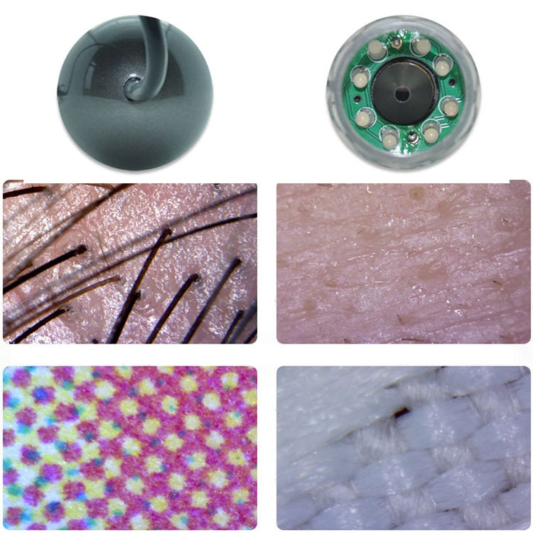 Microscopio digitale USB 1000X con sensore HD 0,3 MP e 8 LED
