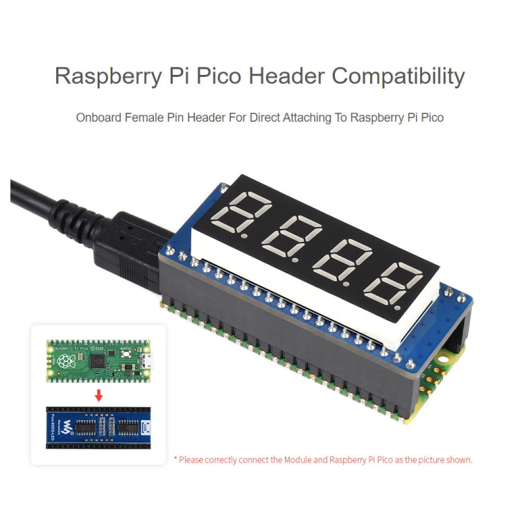 Modulo display 4 cifre 8 segmenti per Raspberry Pi Pico