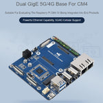 Scheda base Waveshare Dual Gigabit Ethernet per Raspberry Pi CM4 - immagine 2