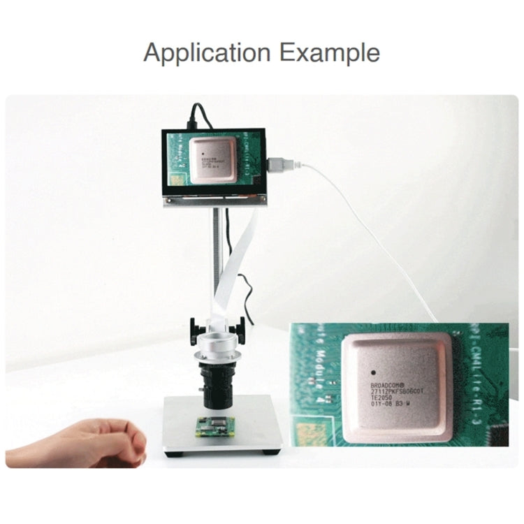 Kit microscopio Raspberry Pi con schermo 4,3" e fotocamera 12 MP