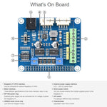 Waveshare HRB8825 Motore passo-passo HAT per Raspberry Pi