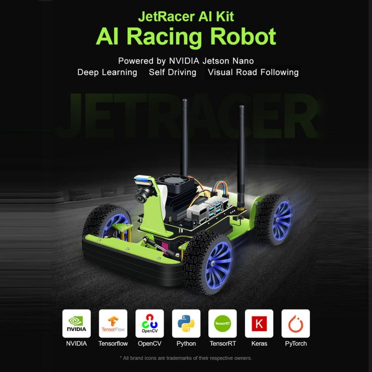 Kit AI Waveshare JetRacer robot da corsa con Jetson Nano