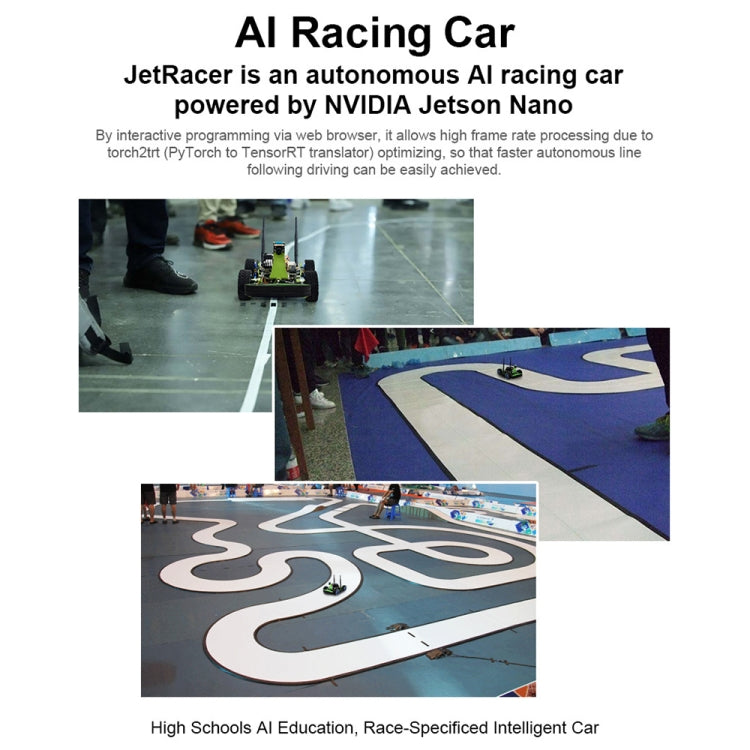 Kit AI Waveshare JetRacer robot da corsa con Jetson Nano