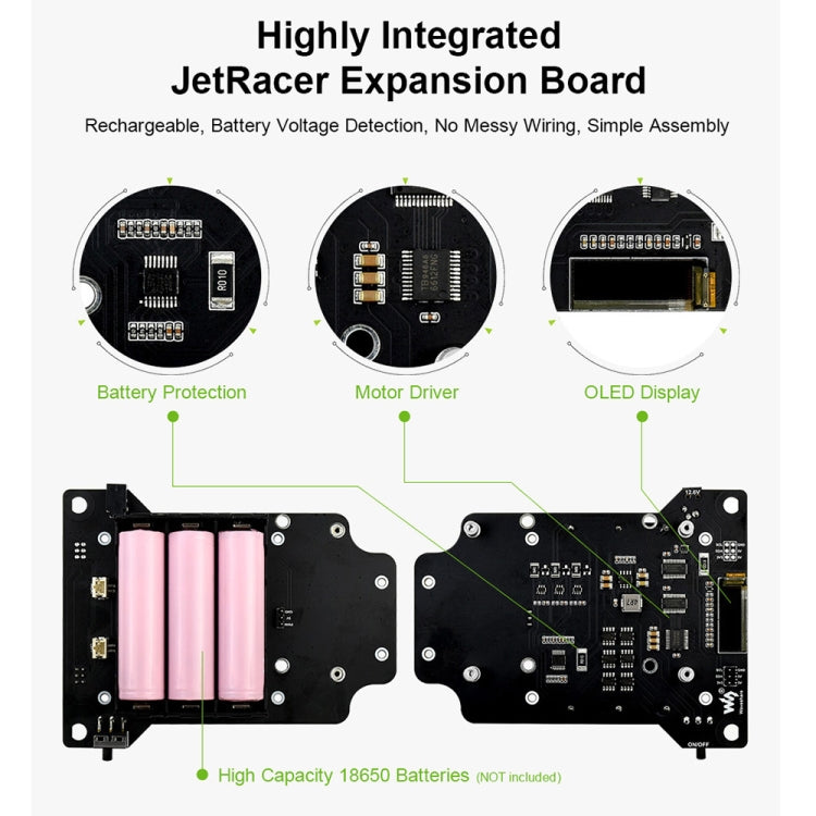 Kit AI Waveshare JetRacer robot da corsa con Jetson Nano