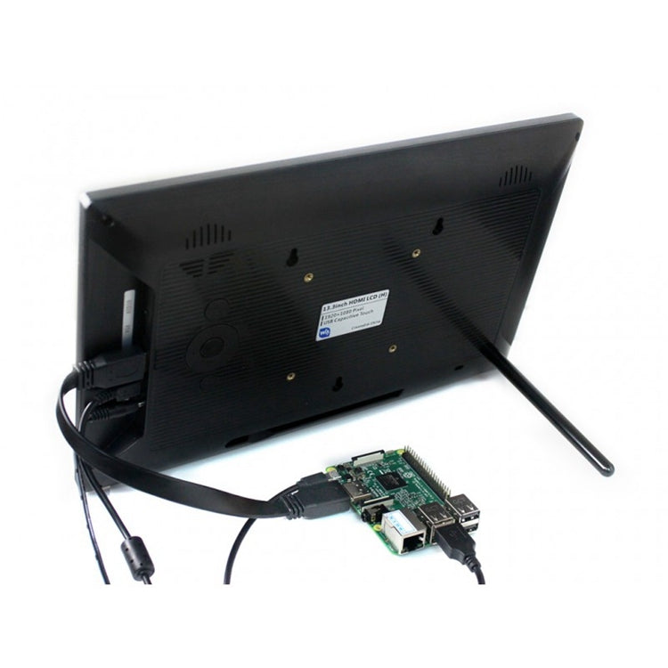 LCD touch screen capacitivo 13,3" HDMI con vetro temperato