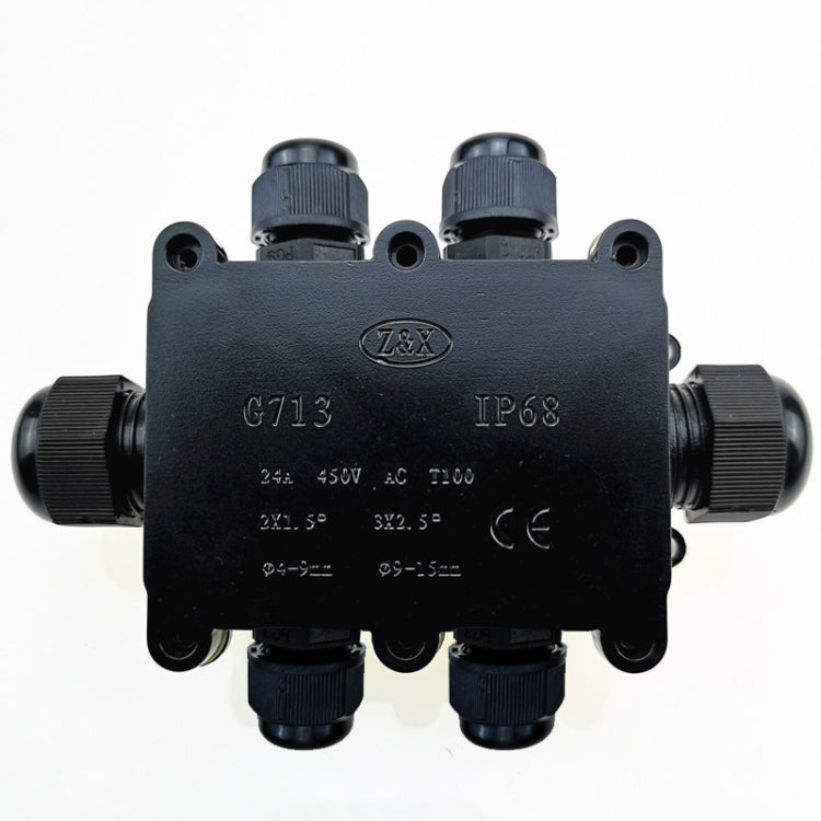 Scatola di giunzione impermeabile IP68 a 6 vie 450V 24A