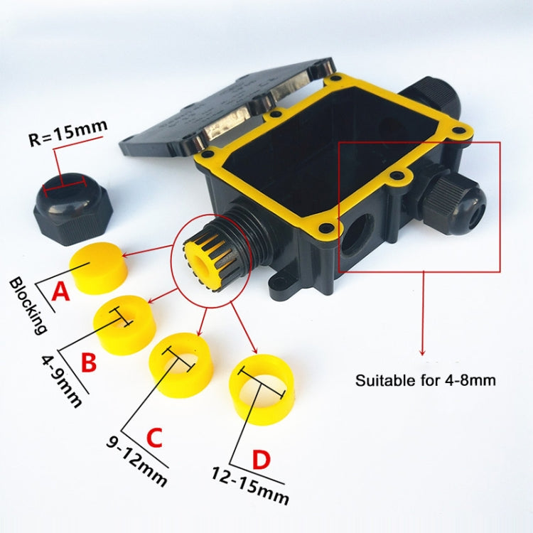 Scatola di giunzione impermeabile IP68 a 6 vie 450V 24A