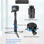 Treppiede monopiede portatile per action camera